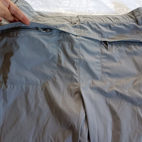 NEW  L L Bean Trail Comfort Lightweight Outdoor Waterproof Cargo Pants XL/L Gray - Picture 11 of 17